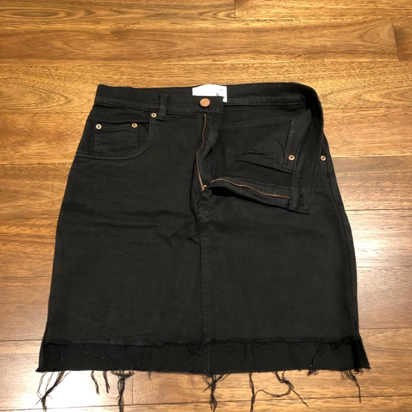 Aritzia Black Jean Skirt - Picture 1 of 5